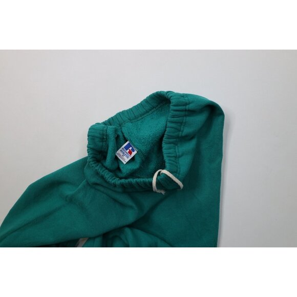 Vtg 80s 90s Russell Athletic Mens Medium Faded Blank Sweatpants Joggers Teal USA - Picture 7 of 13